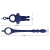 AYAD ANNEAU VIBRATEUR LAPIN AVEC PLUG BLEU nº7