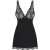 BABYDOLL E PERIZOMA LUVAE NERO XS/S nº4