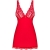 BABYDOLL E PERIZOMA LUVAE ROSSO S/M nº6