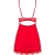 BABYDOLL E PERIZOMA LUVAE ROSSO S/M nº7