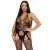 BODYSTOCKING DE RED CON TIRANTES TALLA NICA - NEGRO nº9