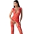 BS099 BODYSTOCKING ROUGE TAILLE UNIQUE