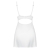 OBSESSIVE 871-CHE CHEMISE AND THONG WHITE nº7