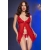 CR 4696 BABYDOLL & STRING SANS ENTREJAMBE ROUGE S/M nº8