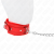 COLLARE CON GUINZAGLIO 65 CM CON RESTRIZIONI ROSSO 36-42 CM