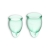 CONJUNTO DE 2 COPOS MENSTRUAIS FEEL CONFIDENT SATISFYER VERD