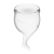 CONJUNTO DE 2 COPOS MENSTRUAIS FEEL SECURE SATISFYER TRANSPA