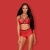 CONJUNTO LEATHERIA OBSESSIVE ROJO