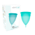 COPPA MENSTRUALE  TAGLIA S AQUAMARINA COLORE SILICONE FDA