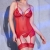 CR 4415 SET CORSETTO ROSSO S/M