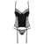 CORSÉ Y TANGA SHARLOTTE OBSESSIVE NEGRO nº10