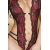 CR 3635 BODY FLEURS SANS ENTREJAMBE ROUGE S/M nº2