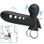 CRANE FUNDA PARA PENE CON AIRBAG NEGRO nº10