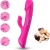 GODE VIBRATEUR LAPIN SILICONE FUCHSIA nº1