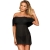 DRESSES - ABITO CORTO + PERIZOMA NERO S / M