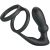 EMONI ANILLO PENE + PLUG ANAL 12 VIBRACIONES NEGRO