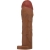 MANCHON DE PÉNIS HANI AVEC EXTENSION DE 5 CM MULÂTRE
