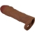 MANCHON DE PÉNIS HANI AVEC EXTENSION DE 5 CM MULÂTRE nº1