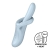 HEAT FLEX 4 VIBRADOR EFECTO CALOR 12 VIBRACIONES AZUL