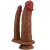 HULBERT DUPLO REALISTA DILDO COM VIBRAÇÃO MULATO nº1