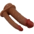 HULBERT DUPLO REALISTA DILDO COM VIBRAÇÃO MULATO nº2