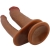 HULBERT DUPLO REALISTA DILDO COM VIBRAÇÃO MULATO nº3