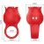 VIBRATEUR DE DOIGT EN FORME DE JAE ROSE 10 VIBRATIONS ROUGE