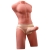 JASON MEZZO CORPO TORSO MASCHILE REALISTICO CON SPINTA E VIB