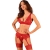 SET TRE PEZZI LACELOVE ROSSO M/L