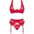 SET TRE PEZZI LACELOVE ROSSO M/L nº4