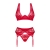 SET TRE PEZZI LACELOVE ROSSO XS/S nº2