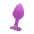 Large plug diamante morado