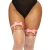 Leg avenue porte-jarretelles en cuir vegan-rose