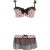 Reggiseno a polka leg avenue e slip con stampa a pois