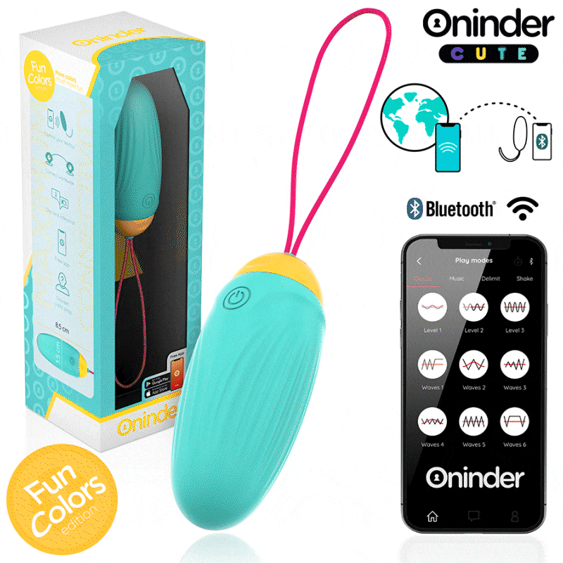 LOVE PLEASURE HUEVO VIBRO-GEMAS ROTADORAS SILICONA - APP MUN
