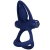 MAT DOUBLE ANNEAU AVEC VIBRATION & STIMULATEUR BLEU