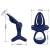 MAT DOUBLE ANNEAU AVEC VIBRATION & STIMULATEUR BLEU nº6