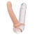 MAXX RIBBED DUAL PENETRATOR 10 VIBRAÇÕES CARNE nº4