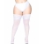 PLUS SIZE STAY UP SHEER WHITE