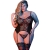 Set di lingerie nero con spalline regolabili e perizoma