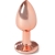 PLUG ANAL MÉTALLIQUE OR ROSE PETIT TAILLE 7 CM nº2