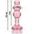 MODELO 1 PLUG ANAL VIDRO BOROSILICADO 10,7 X 3 CM ROSA nº3