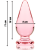 MODELO 4 ANAL PLUG VIDRO BOROSILICADO 11 X 5 CM ROSA nº3