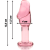 MODELO 6 PLUG ANAL VIDRO BOROSILICADO 12,5 X 4 CM ROSA nº3