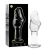 MODELO 6 ANAL PLUG VIDRO BOROSILICADO 12,5 X 4 CM TRANSPAREN