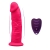 MODÈLE DE PÉNIS RÉALISTE 2 ROSE + TÉLÉCOMMANDE LRS 17 CM