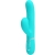 PERLITA VIBRATEUR MULTIFONCTION 3 EN 1 POINT G VERT AQUA