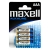 Pila alcalina maxell lr03 aaa (pack 4)