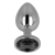 PLUG ANAL CON CRISTAL NEGRO 8 CM nº1