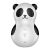 POCKET PANDA STIMULATEUR & VIBRATEUR NOIR ET BLANC nº1